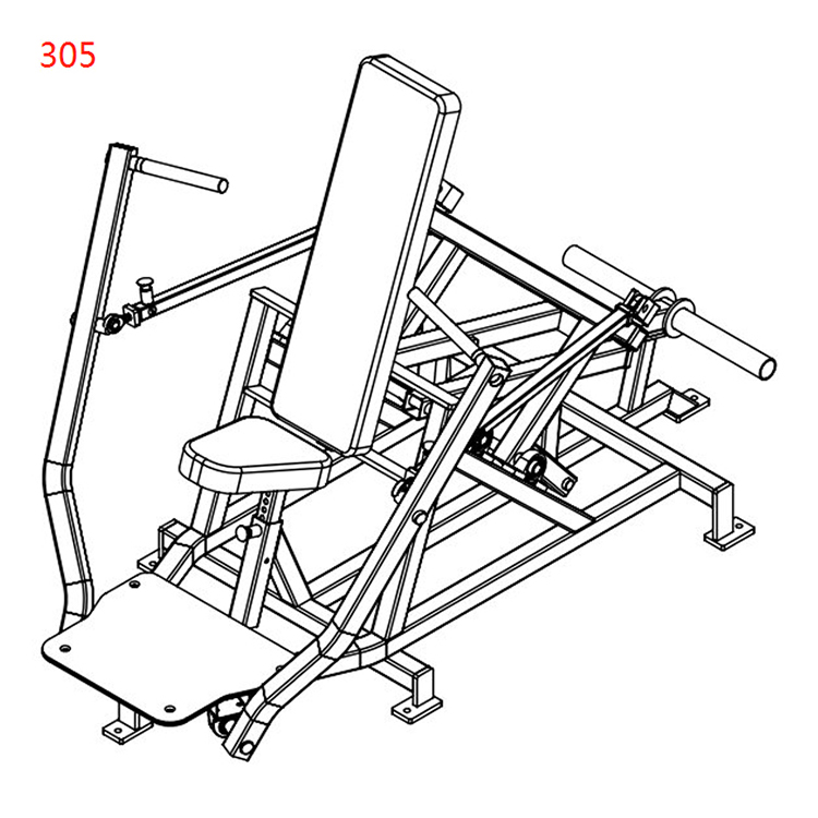 پرس سینه نشسته<br />DJ-Flex-305 پرس سینه نشسته<br />DJ-Flex-305